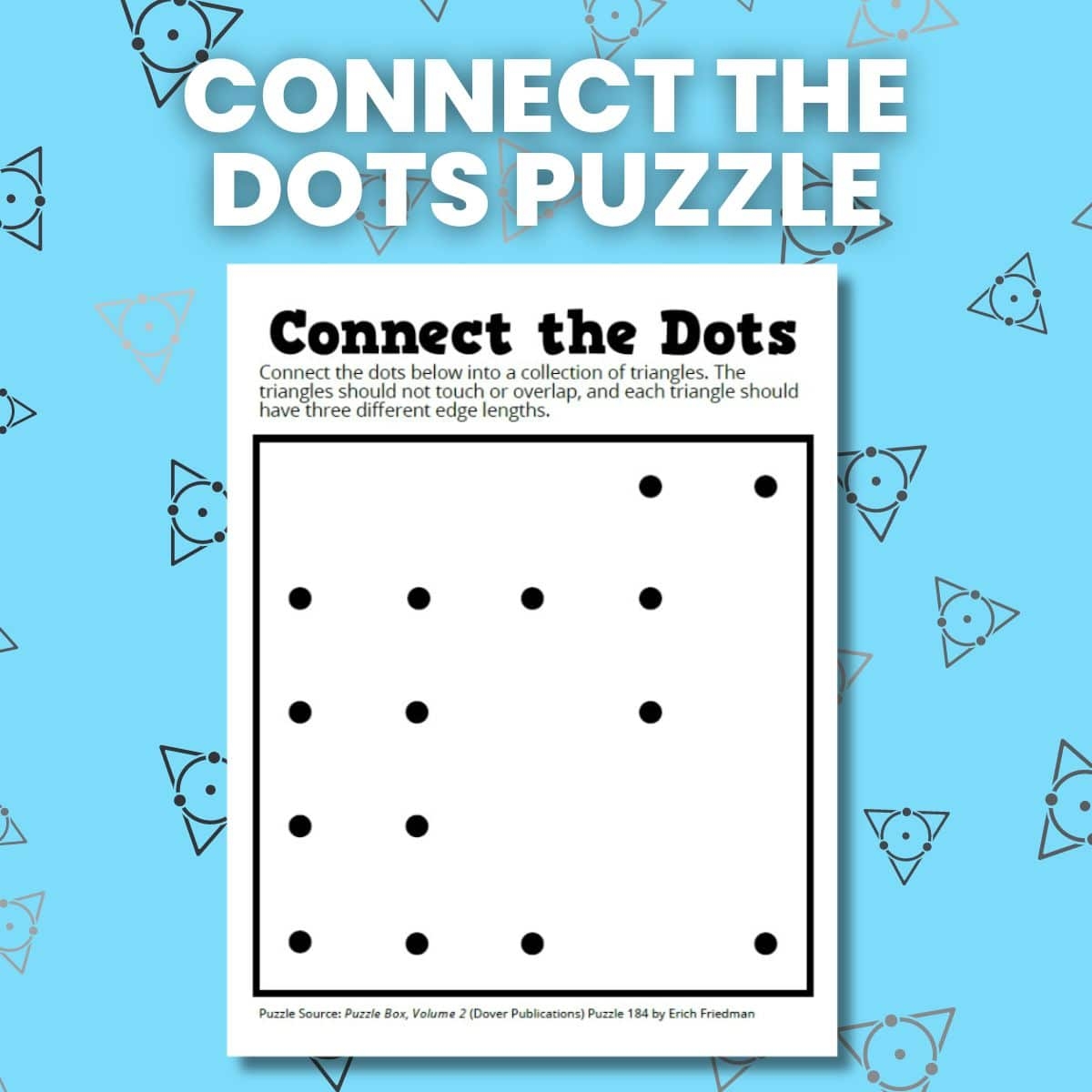 Connect The Dots Puzzle Math U003d Love