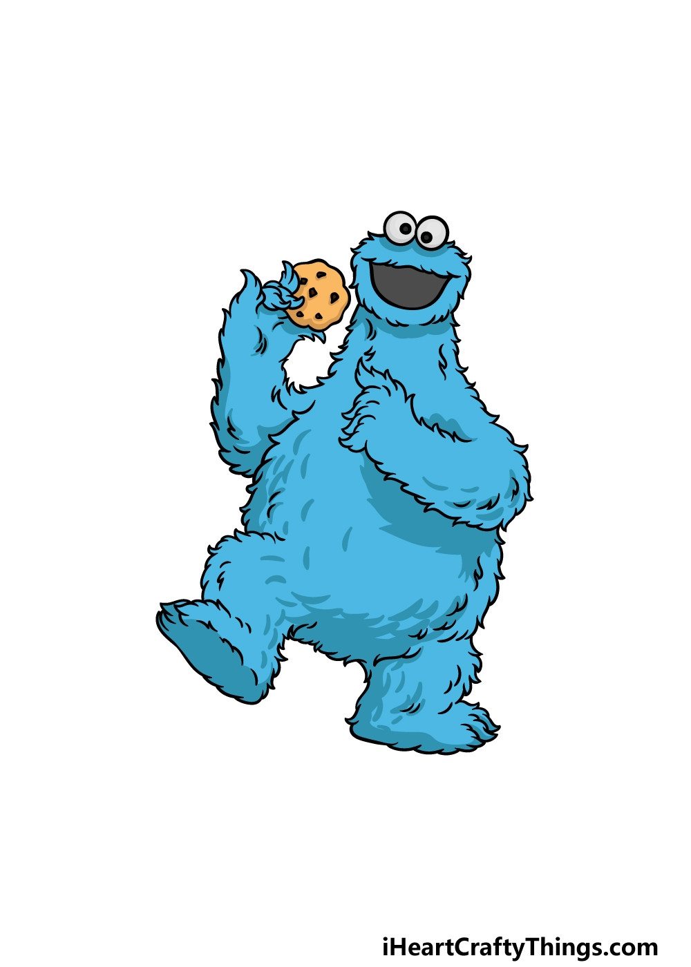 cookie monster drawing