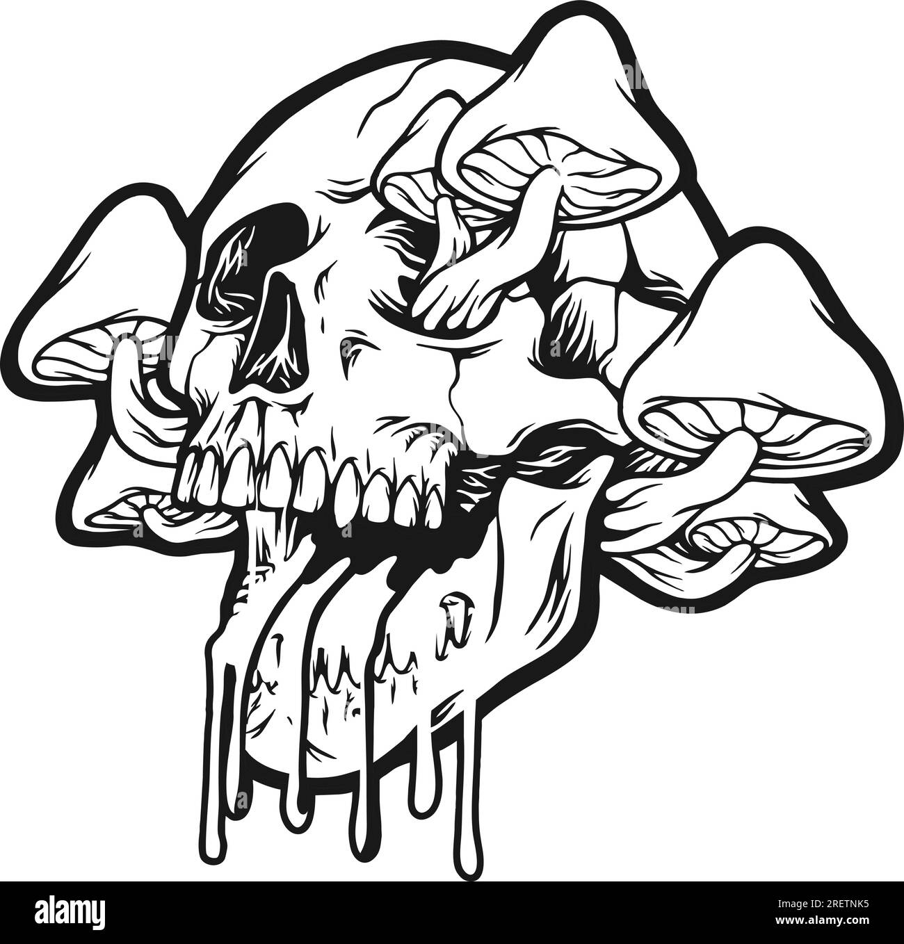 Cool Skull Designs Black And White Stock Photos U0026 Images Alamy