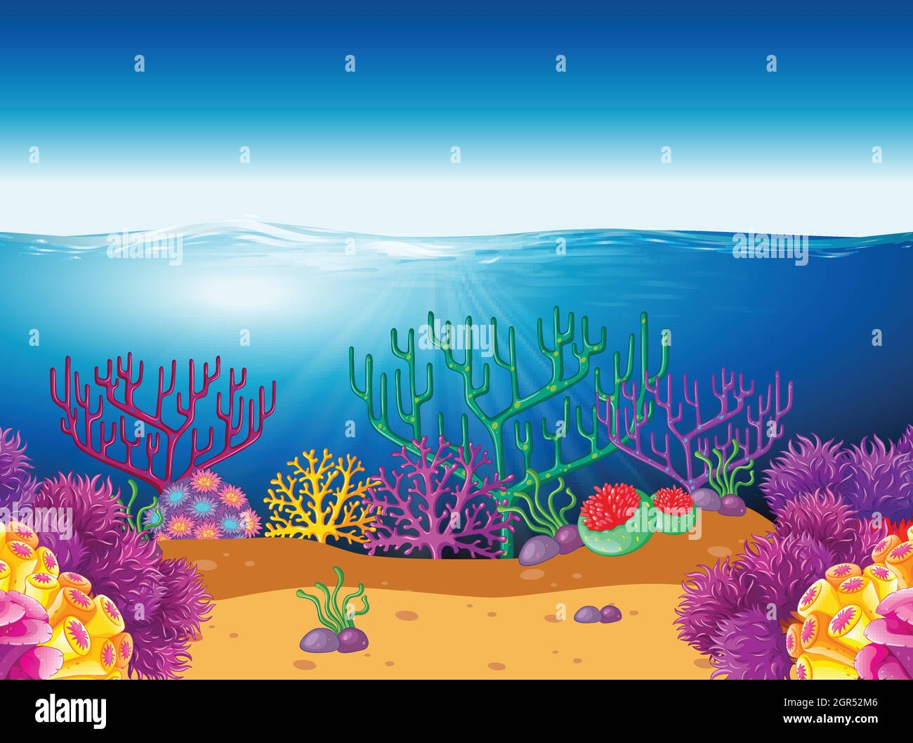 draw a coral reef