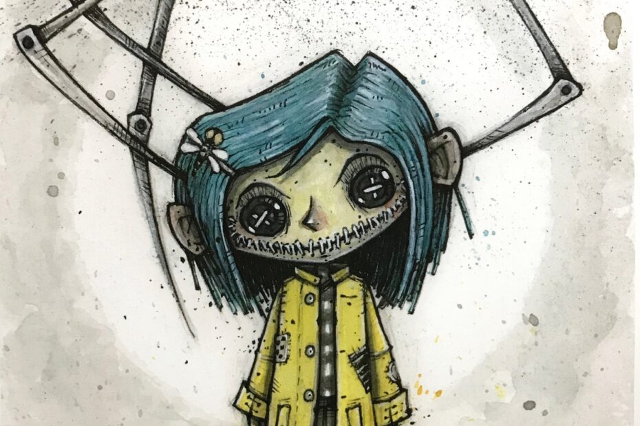 Coraline Button eyed Doll Art Print Etsy Israel