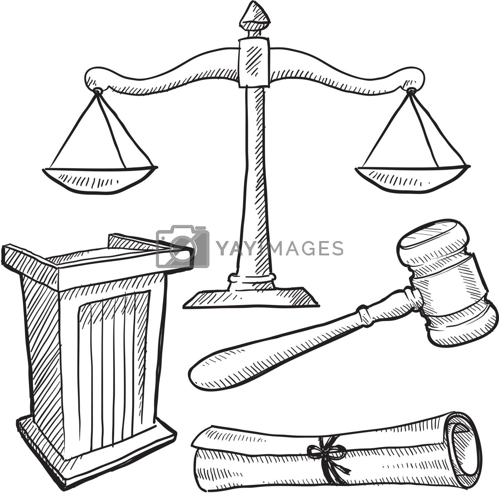 Courtroom Objects Sketch By Lhfgraphics Vectors U0026 Illustrations With Unlimited Downloads Yayimages