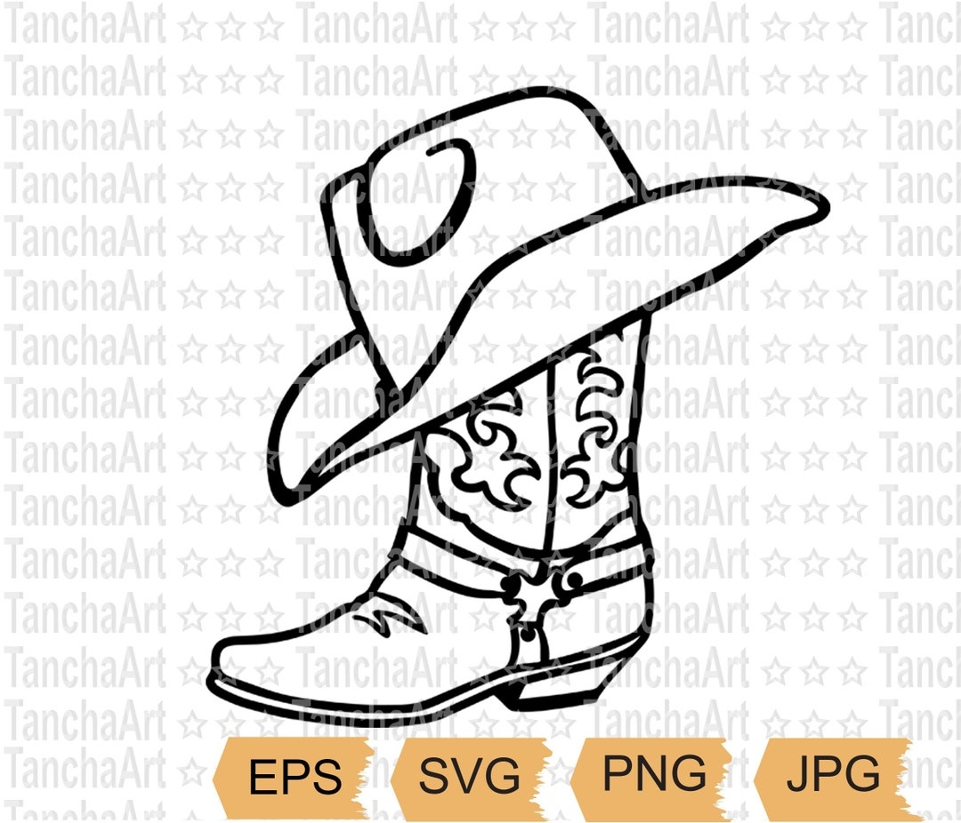 cowboy boot drawing