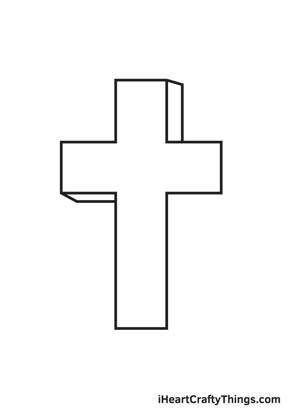 Cross Drawing How To Draw A Cross Step By Step
