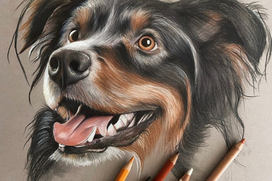 Custom Colored Pencil Pet Portraits Hand Drawn Pet Portrait Pet Drawing Commission Pet Loss Gift Colored Pencil Dog Lover Gift Etsy