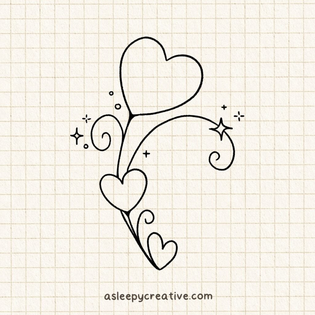 Cute And Easy Love Drawing Ideas A Sleepy Creative