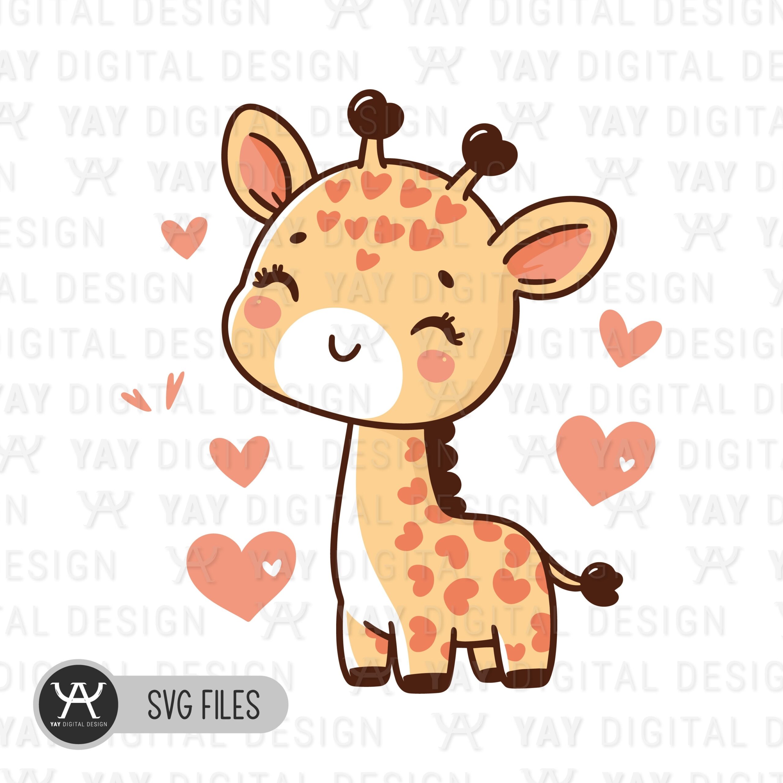 Cute Baby Giraffe Svg Valentine s Day Giraffe Baby Giraffe Svg Jungle Animals Safari Nursery Decor Printable Giraffe Svg And Png Etsy