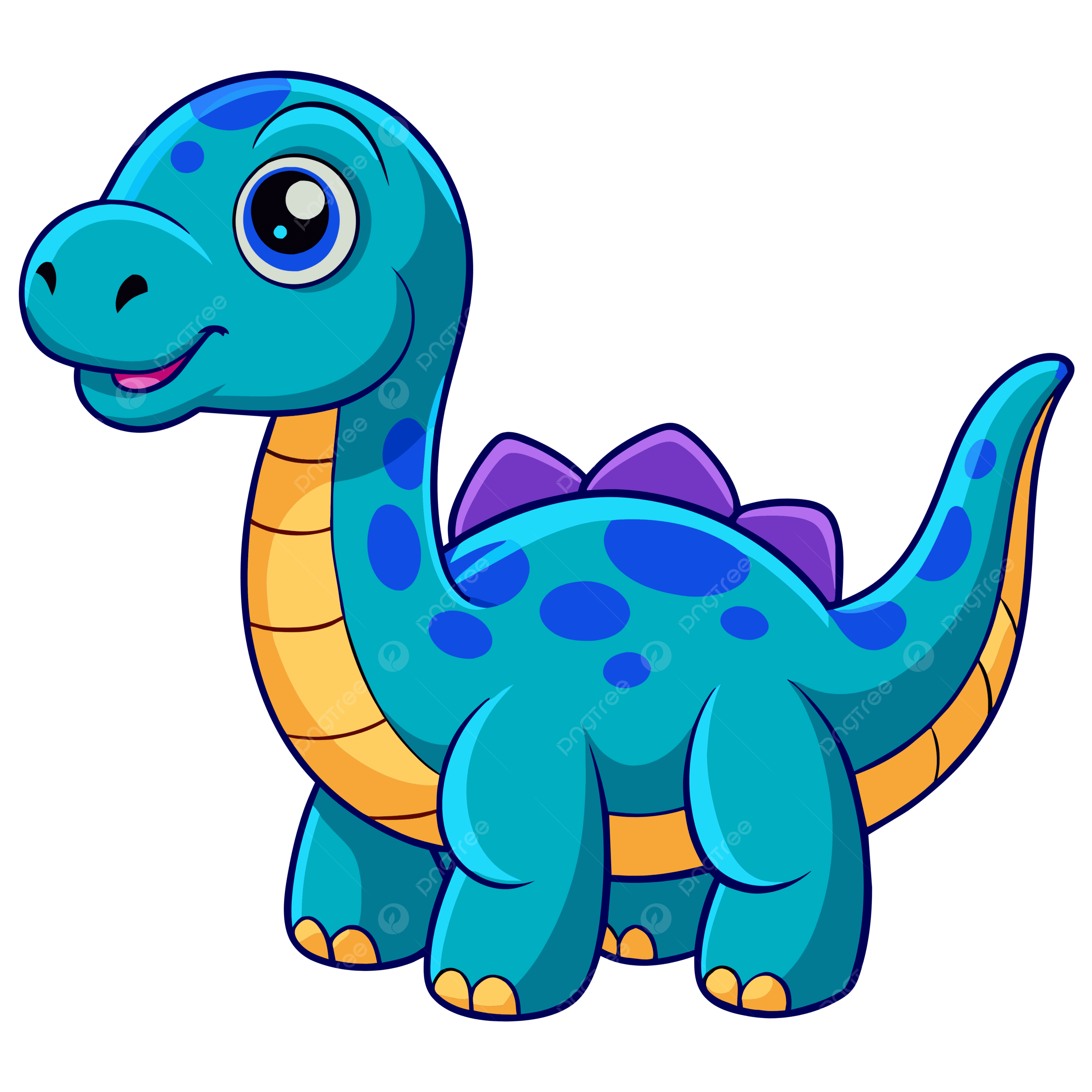 Cute Colorful Dinosaur Illustration Vector Dinosaur Drawing Rat 