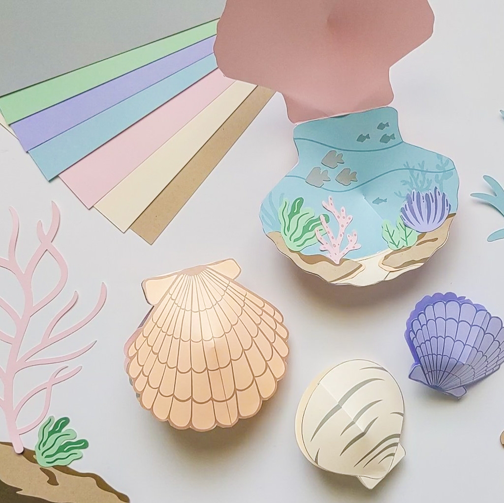 Cute DIY Paper Seashells Summer Craft For Kids Merriment Design