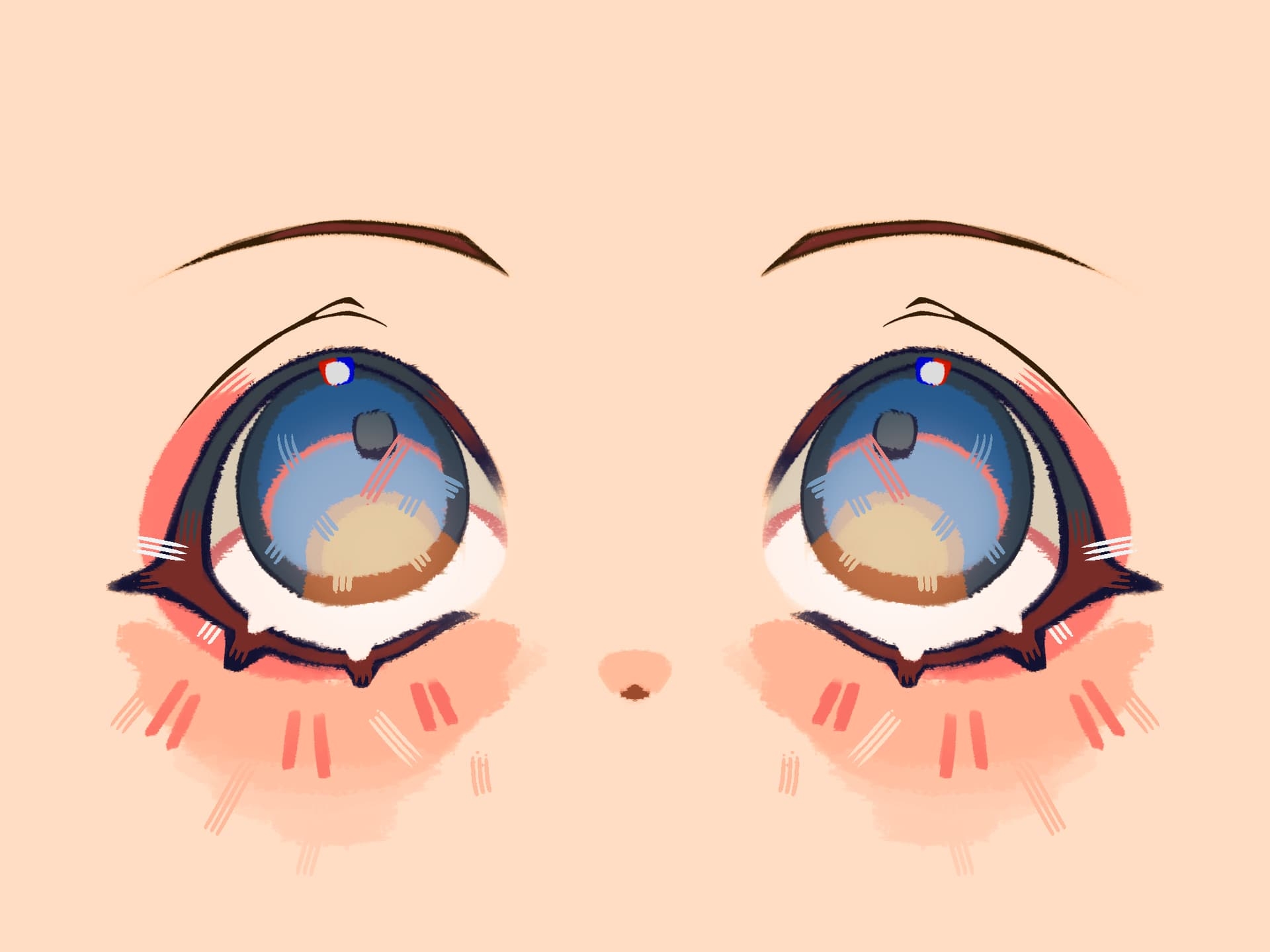 Cute Eyes Finished Artworks Krita Artists