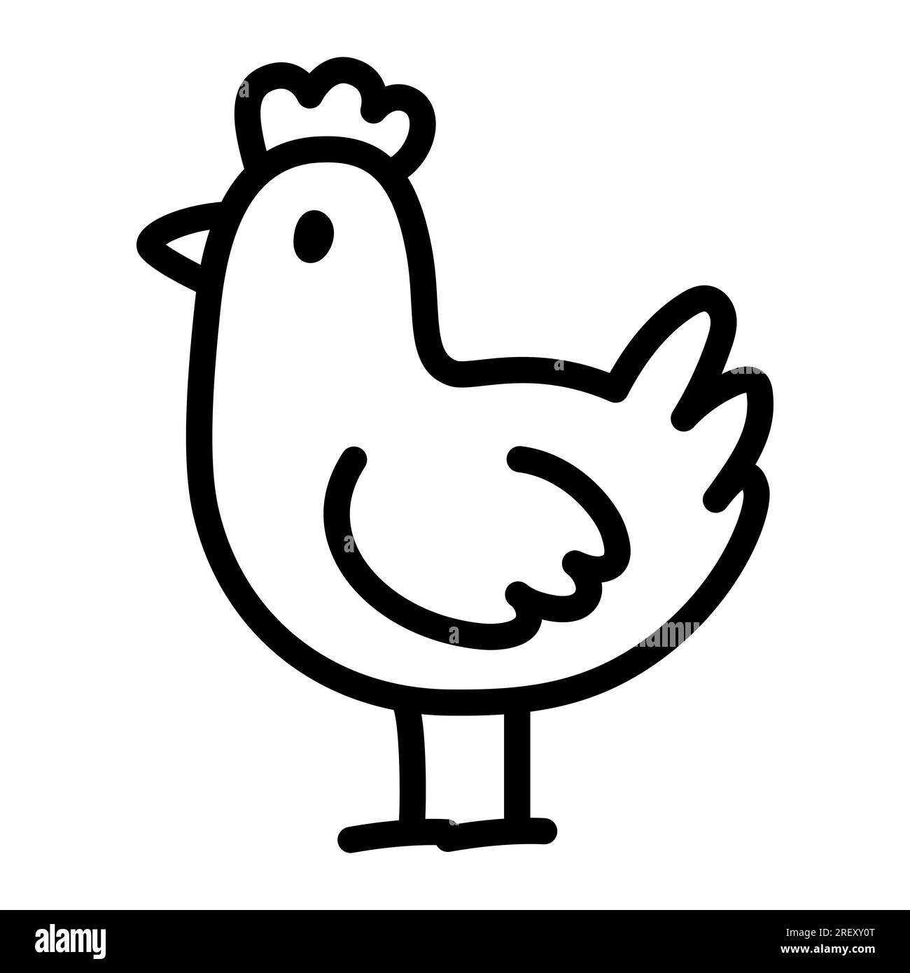 Cute Hen Cartoon Black And White Stock Photos U0026 Images Alamy