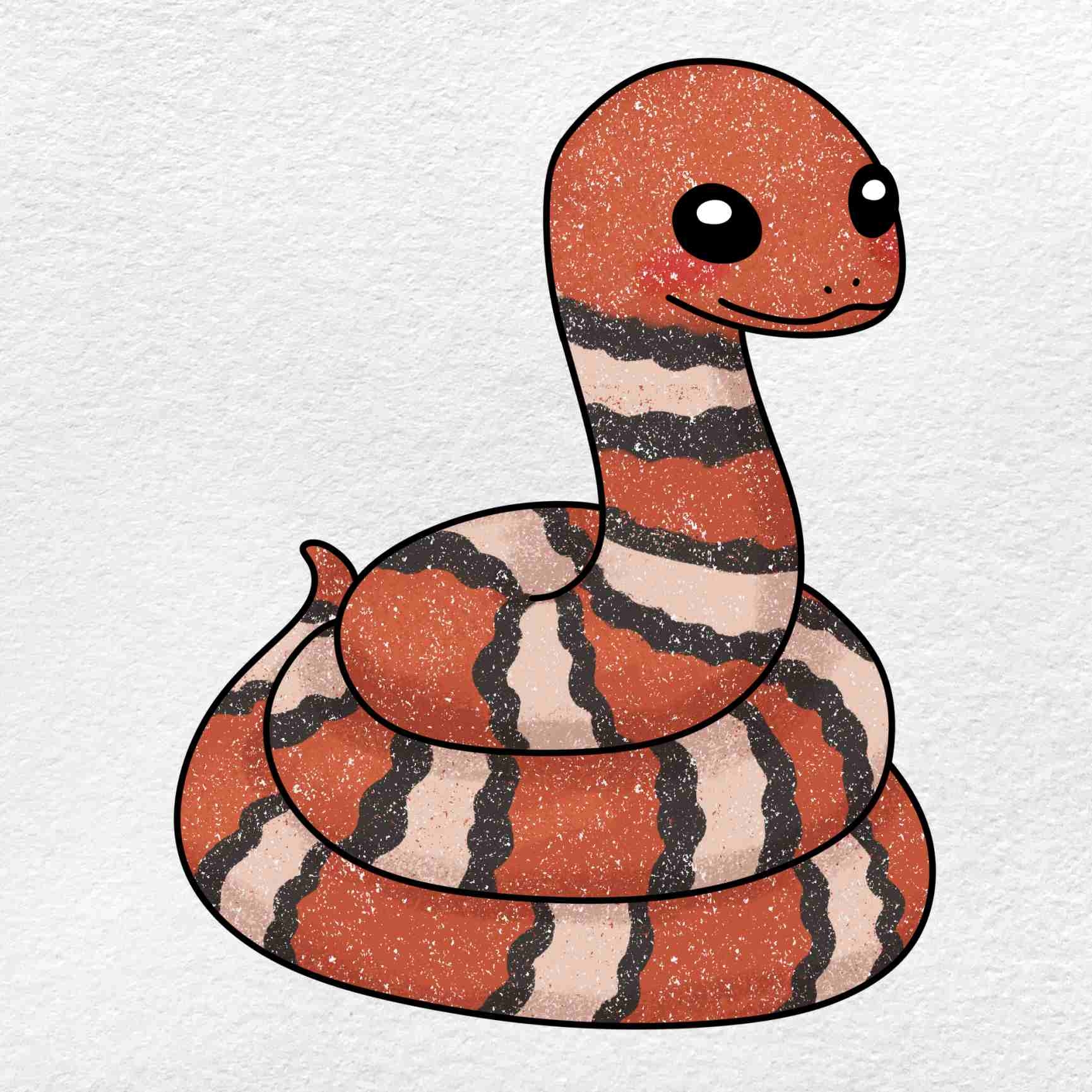 Cute Snake Drawing HelloArtsy