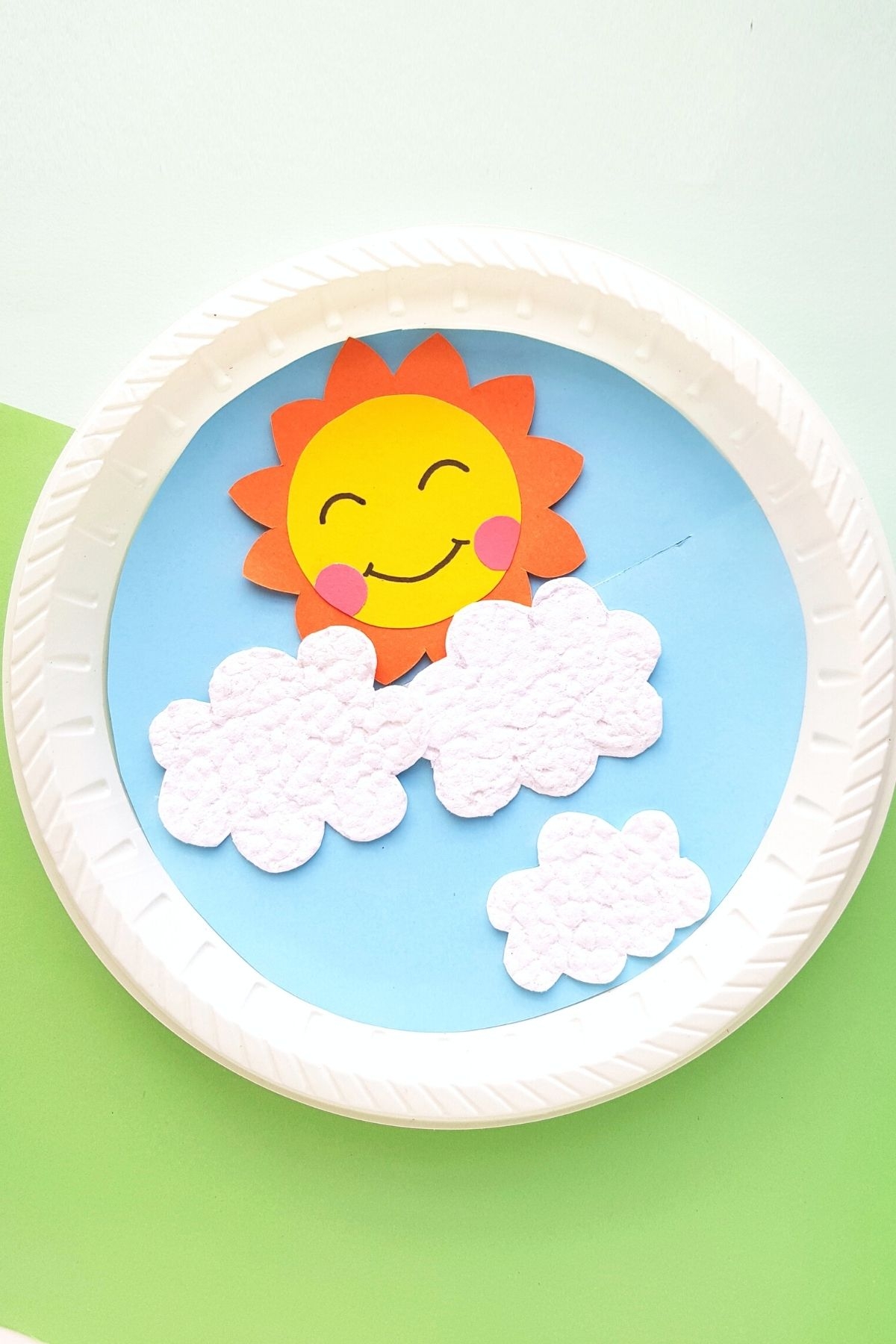 Cutest Paper Plate Sun Craft Free Printable Template