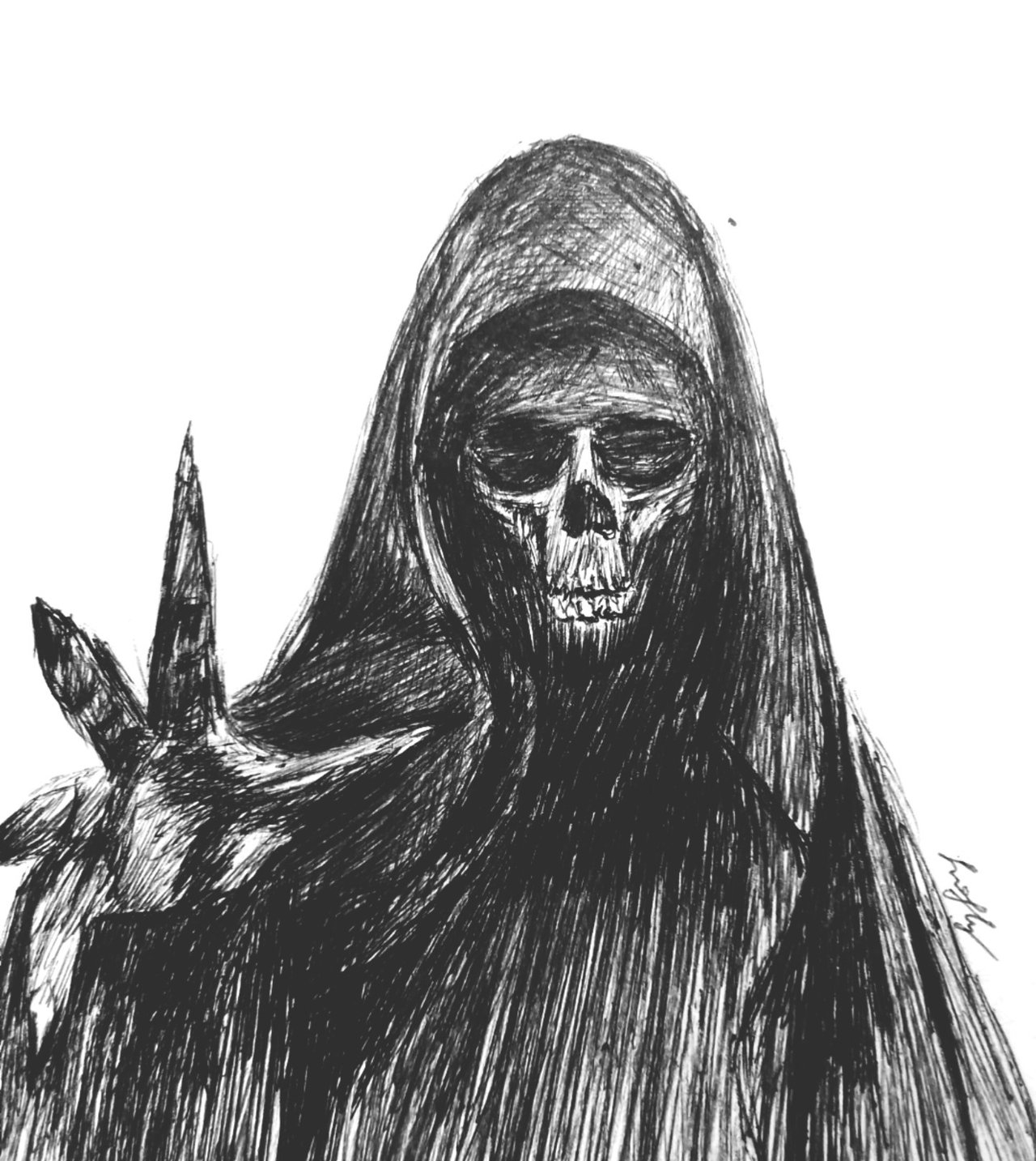 Dark Demon 2 Ink Drawing Steemit
