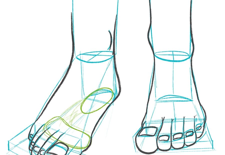 Day 19 How To Draw Feet Bardot Brush