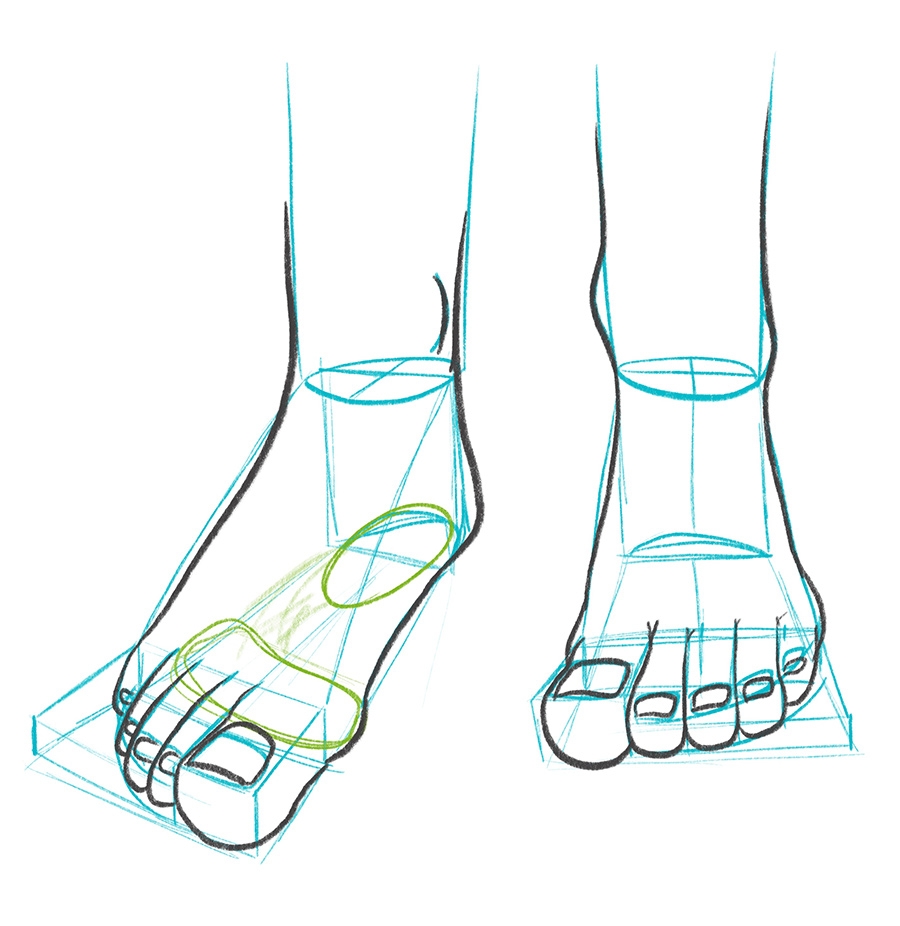 Day 19 How To Draw Feet Bardot Brush