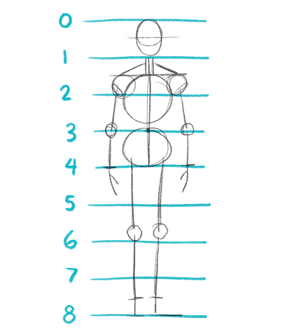 Day 22 How To Draw Body Proportions Bardot Brush