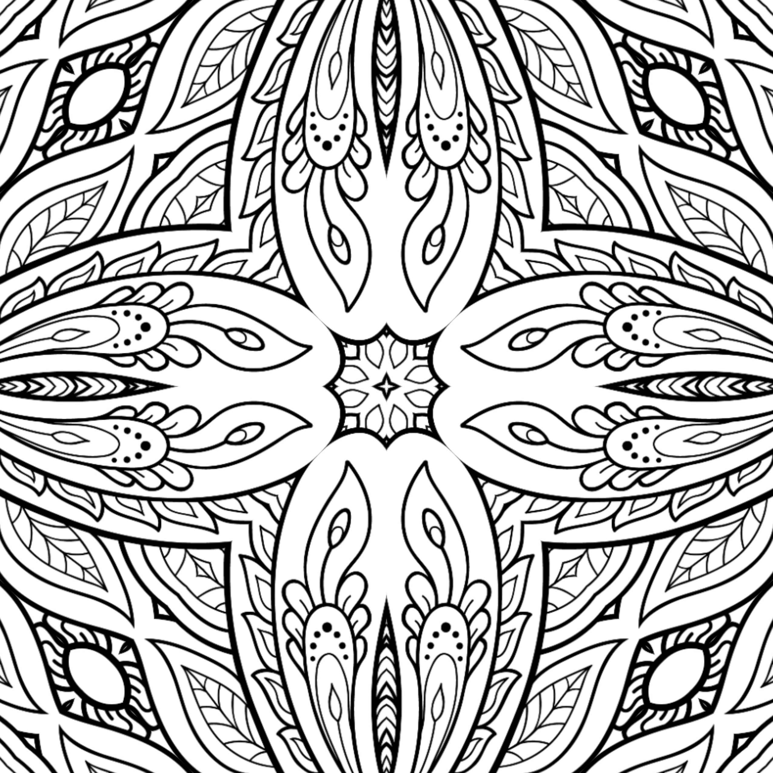 de stress coloring pages printable