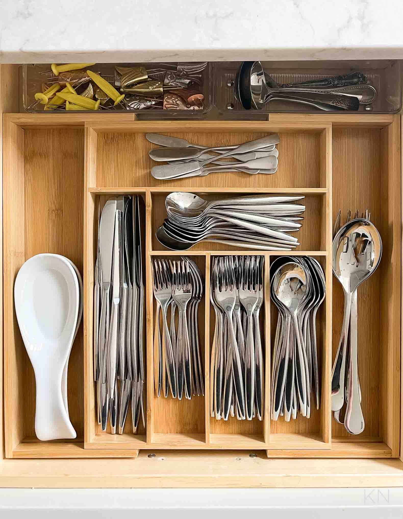 Decluttered Kitchen U0026 Best Kitchen Drawer Organizers Kelley Nan