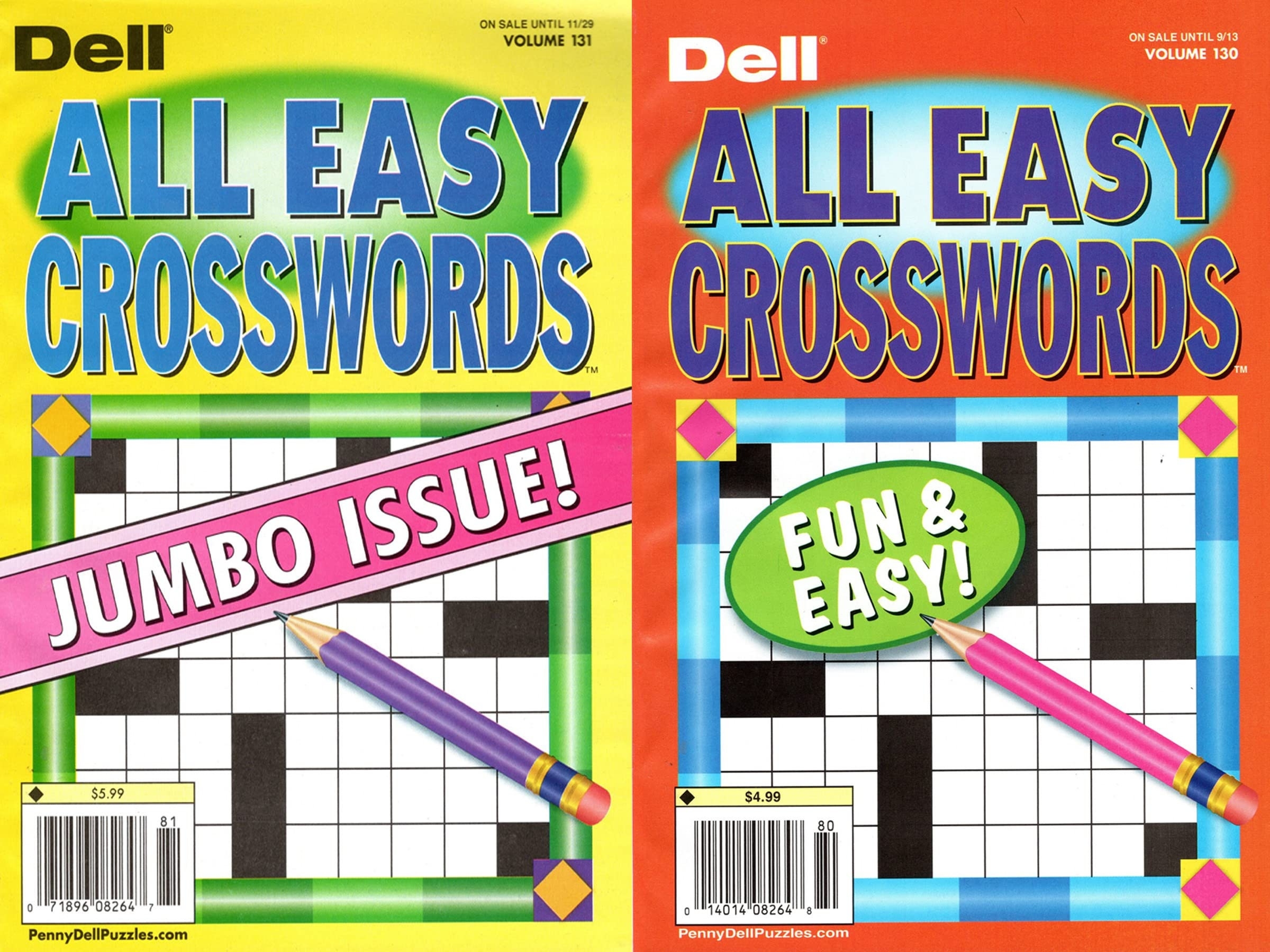 dell easy crossword puzzles printable