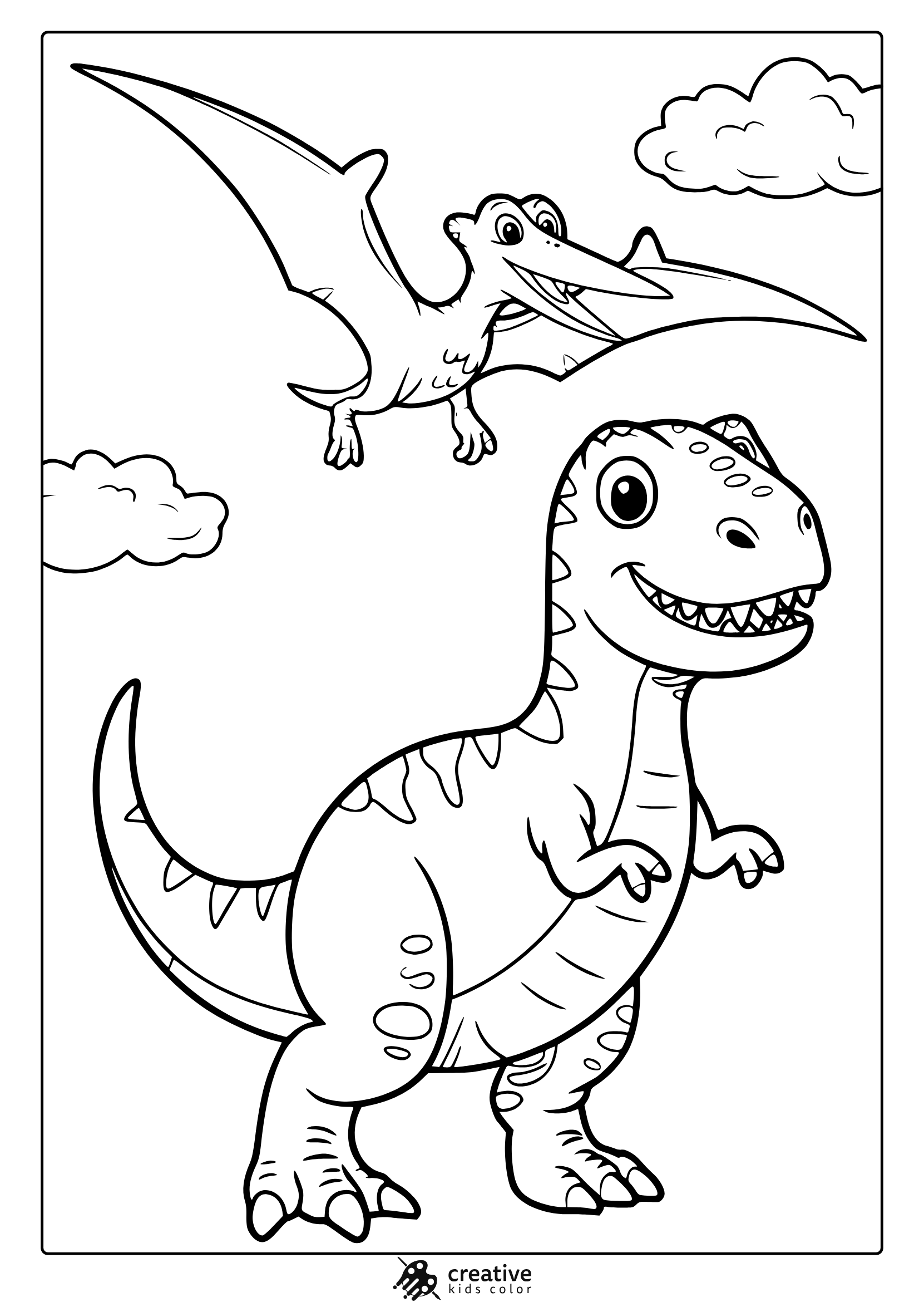 Dinosaur Coloring Pages 20 Free Printable PDF 