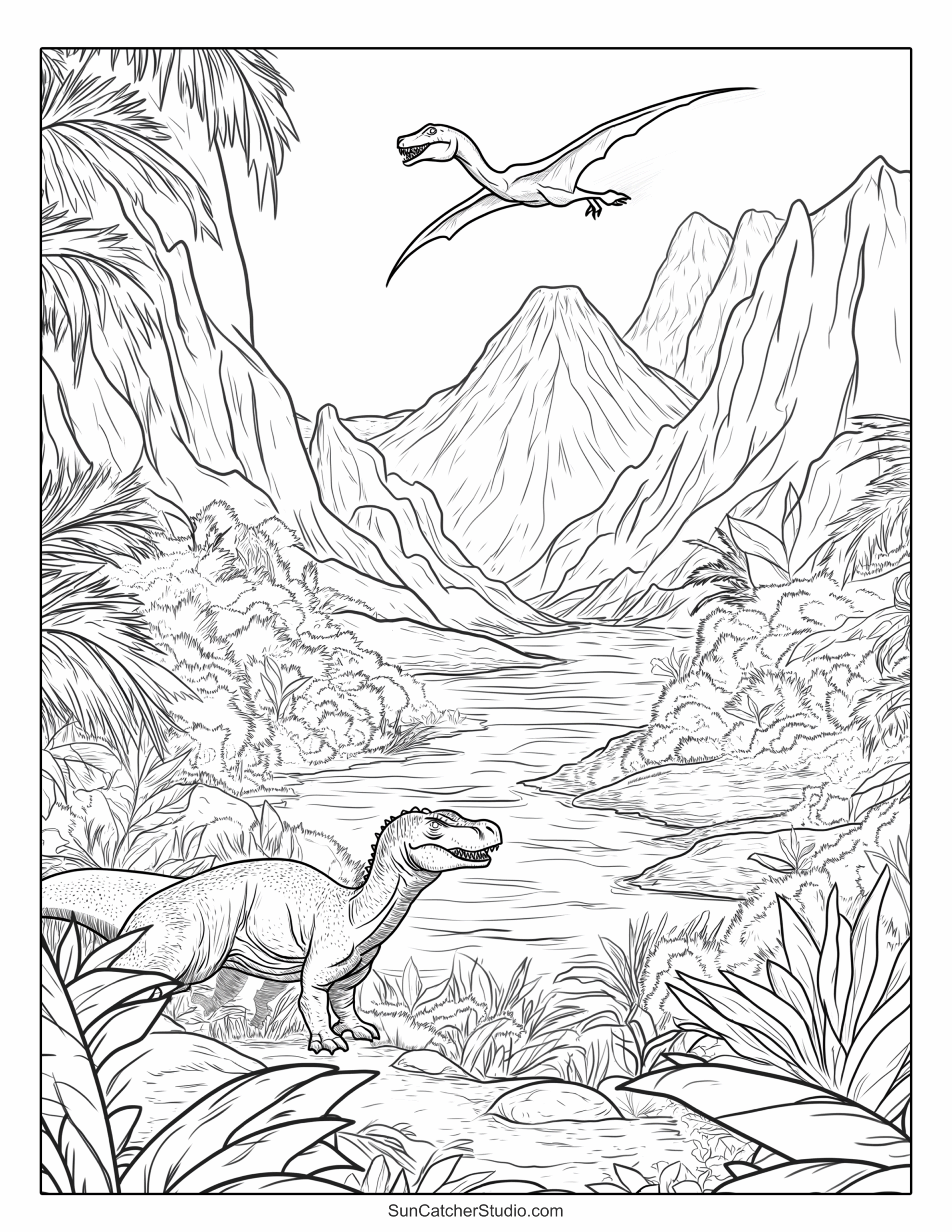 Dinosaur Coloring Pages And Coloring Sheets Free Printables Monograms Design Tools Patterns U0026 DIY Projects