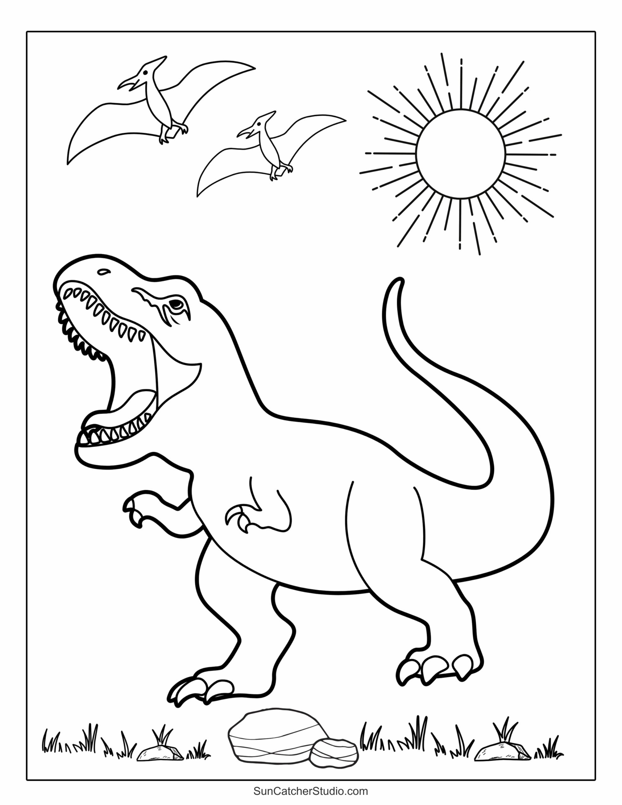 Dinosaur Coloring Pages And Coloring Sheets Free Printables Monograms Design Tools Patterns U0026 DIY Projects
