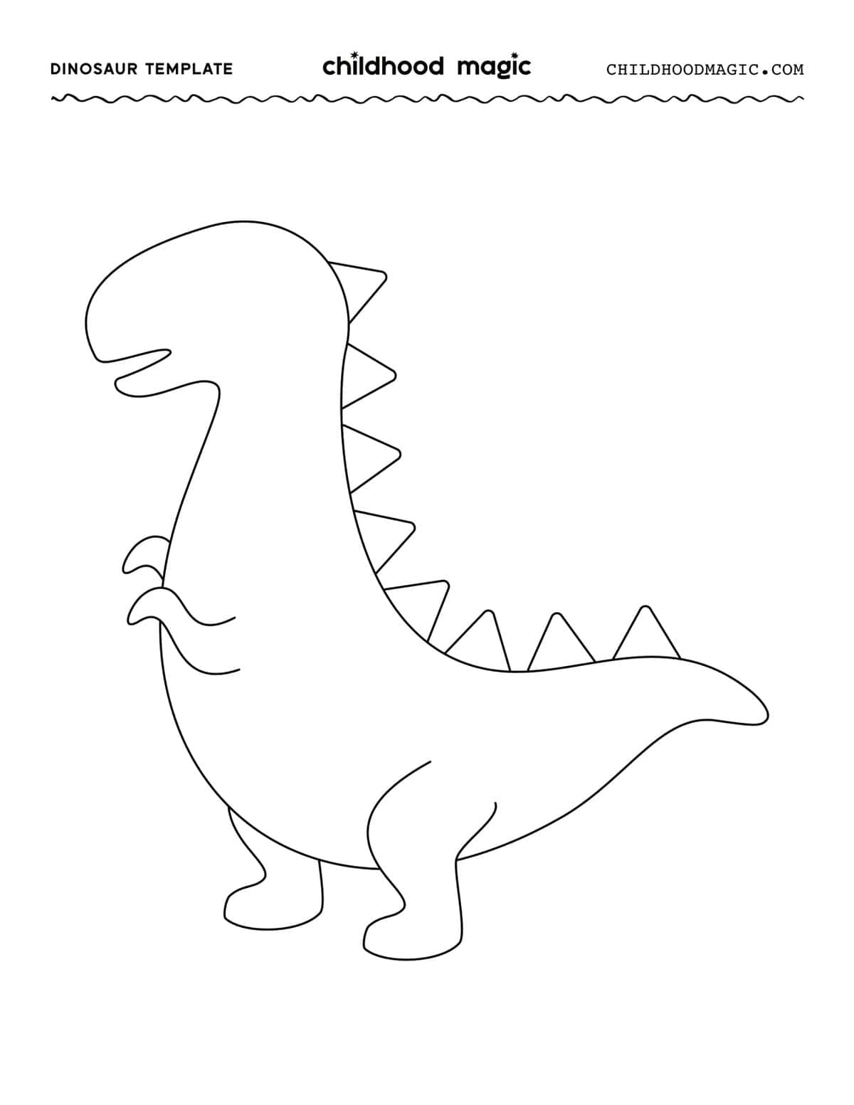 Dinosaur Coloring Pages Free Printable Childhood Magic