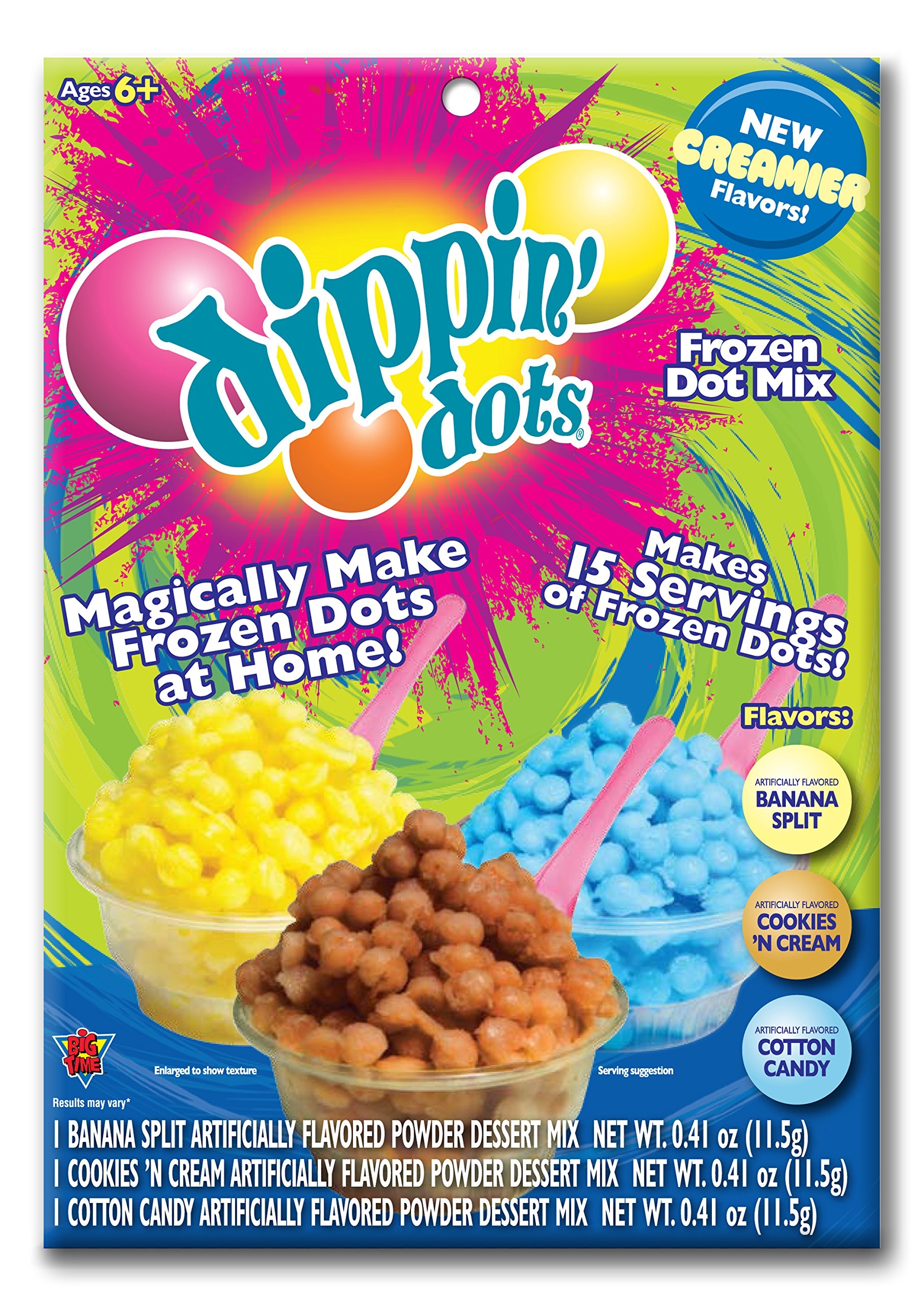 Dippin Dots Flavor Mix Cotton Candy Banana Split And Cookies And Cream 3 Flavor Pack Buy Online At Best Price In UAE Amazon ae