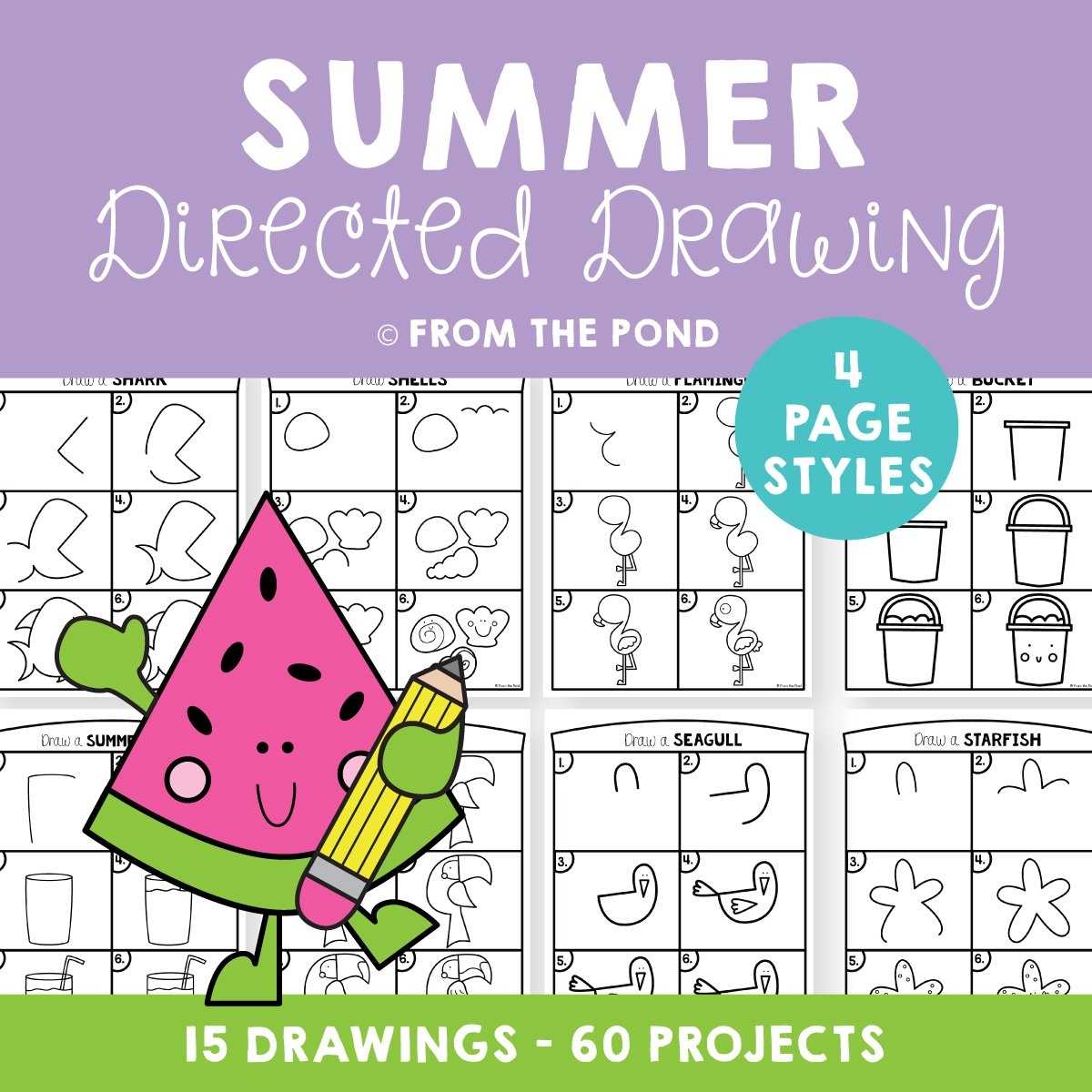 Directed Drawing Resources For Kids From The Pond