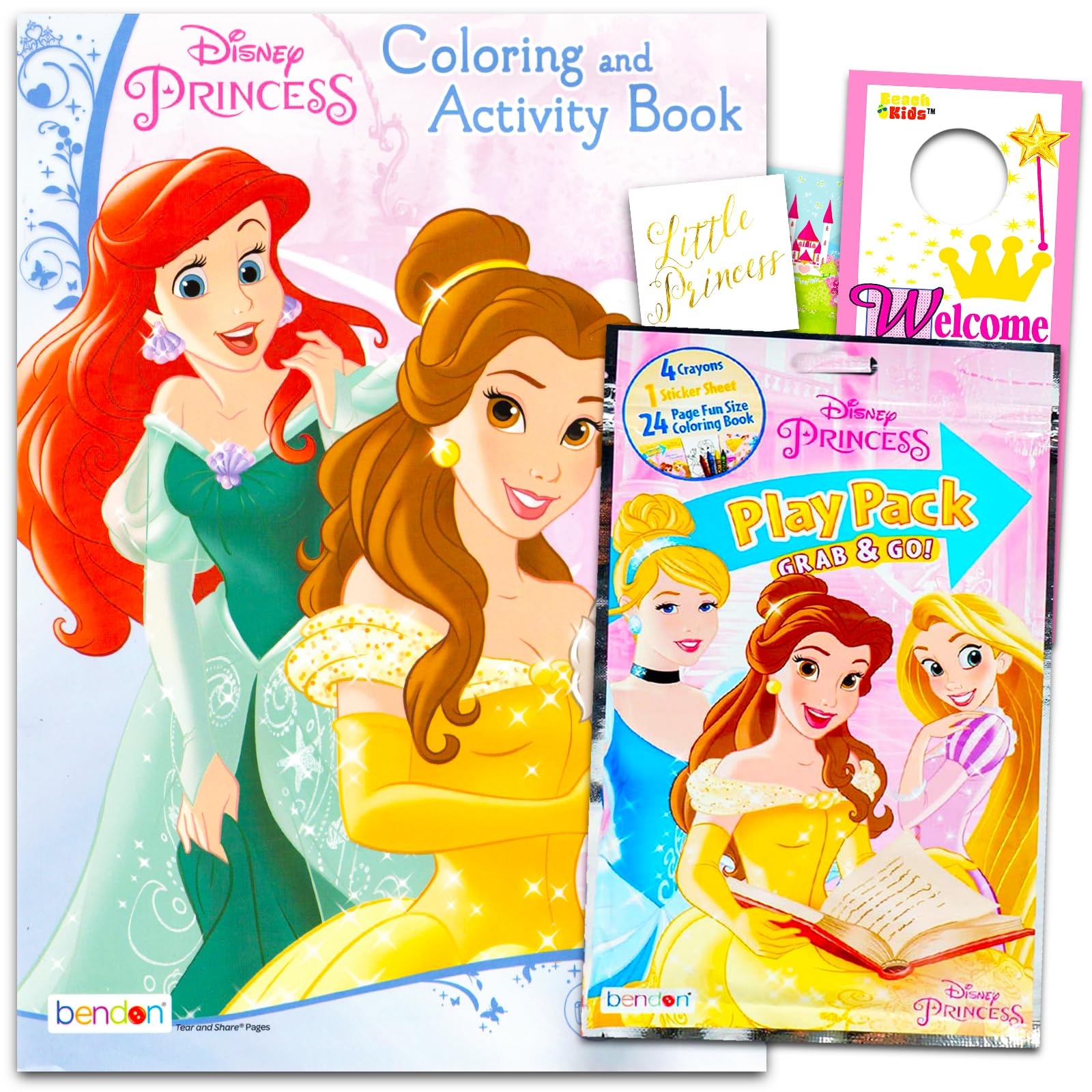 Disney Princess Coloring Book Pack With Stickers Crayons And Coloring Activity 43221 3069