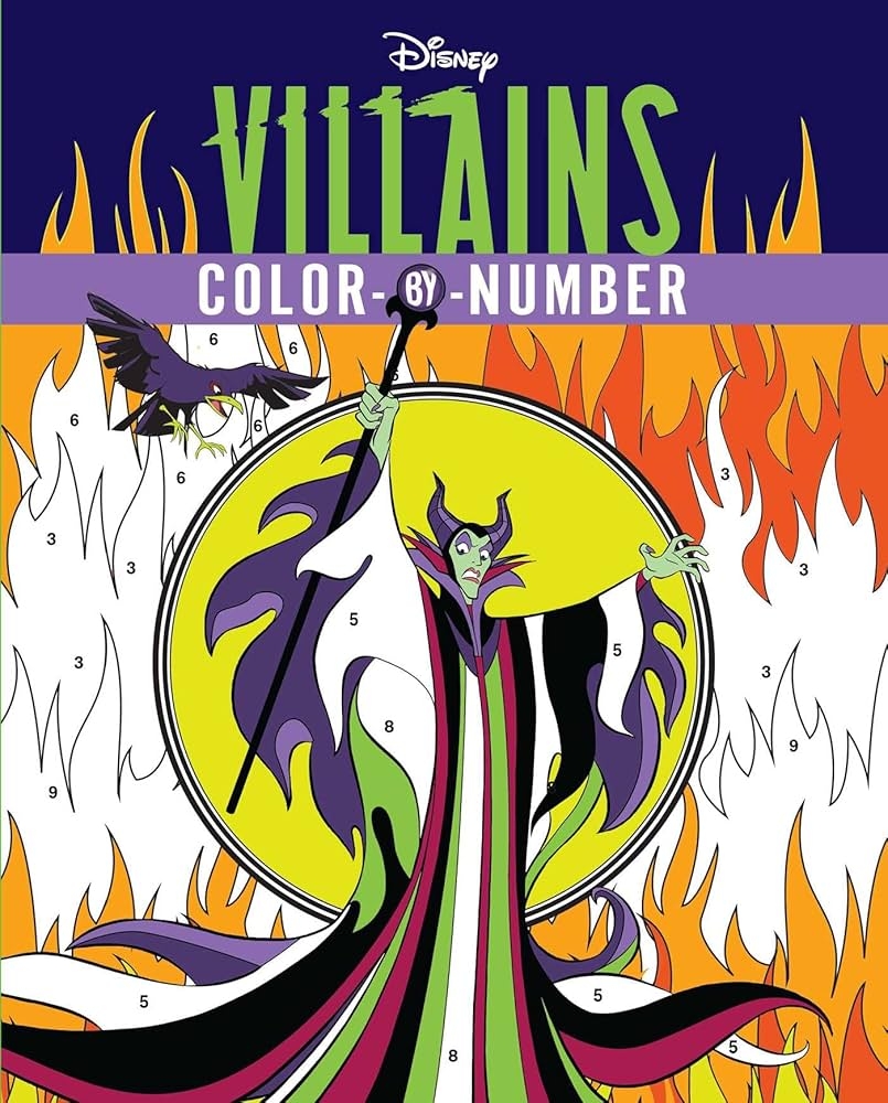 disney color by number