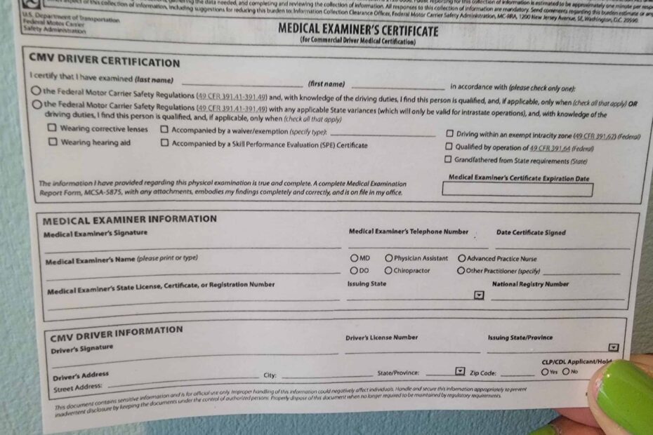 DOT Medical Cards In NC
