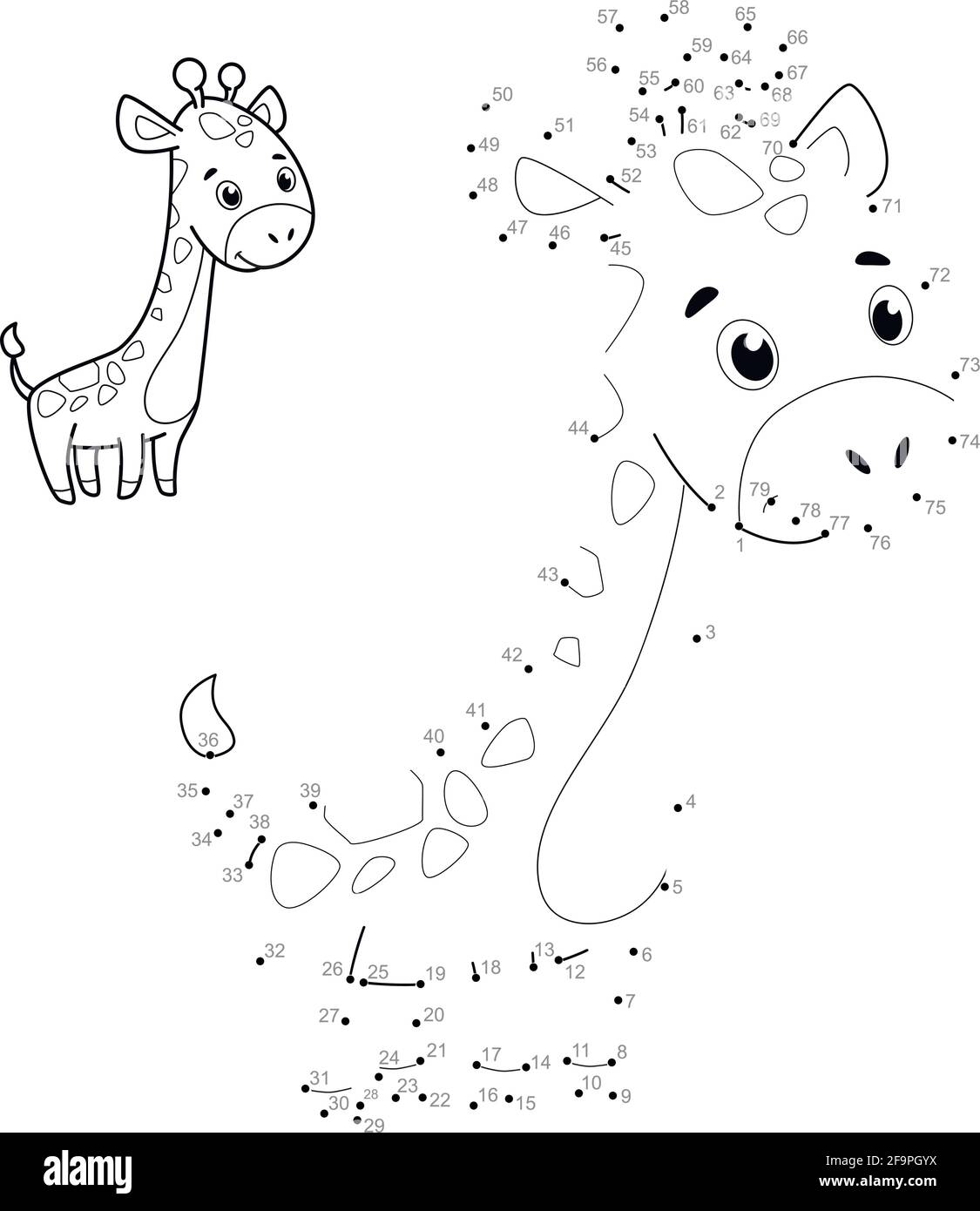 Dot To Dot Puzzle For Children Connect Dots Game Stock Vector Image U0026 Art Alamy