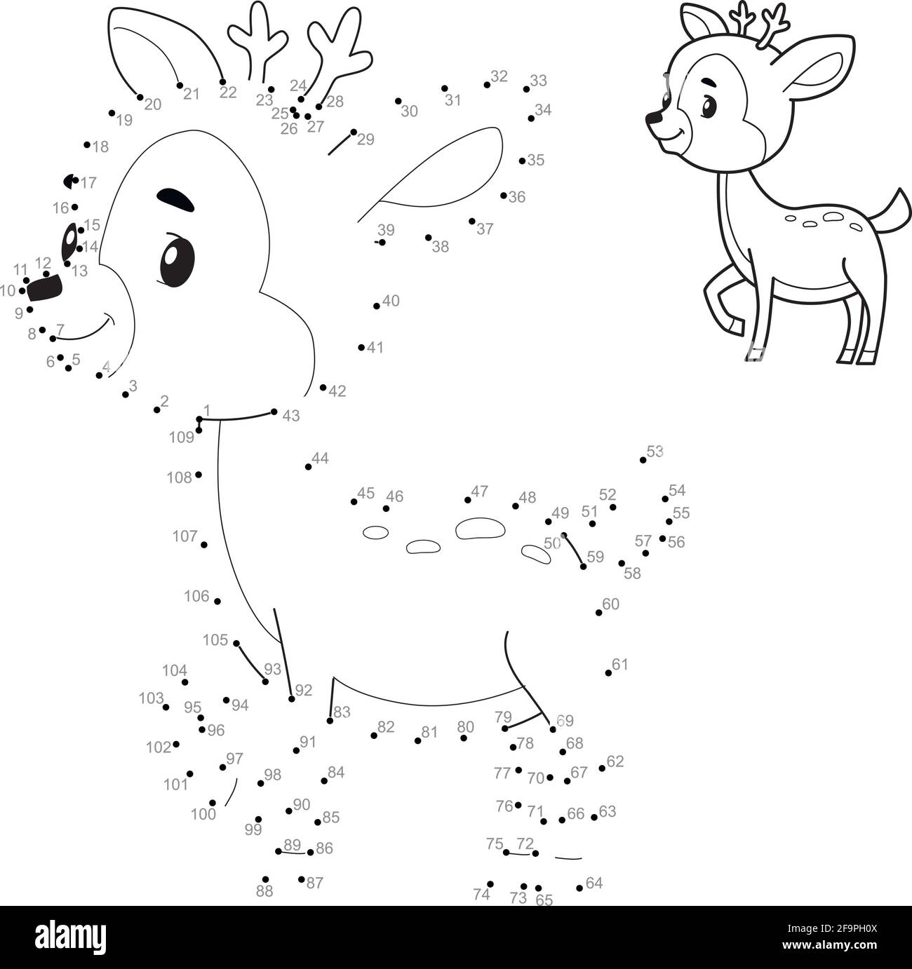 Dot To Dot Puzzle For Children Connect Dots Game Stock Vector Image U0026 Art Alamy
