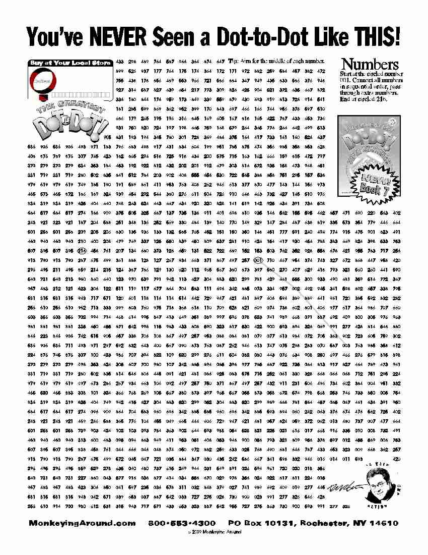 dot to dot challenging