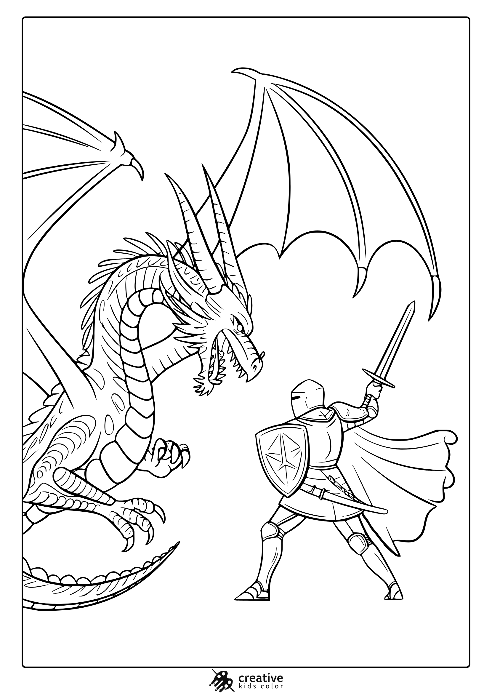 Dragon Coloring Pages 25 Free Printable PDF 