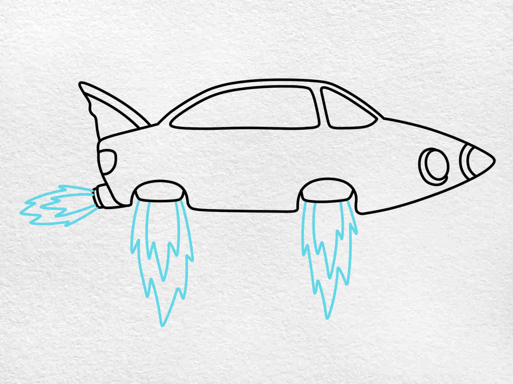 car how to draw