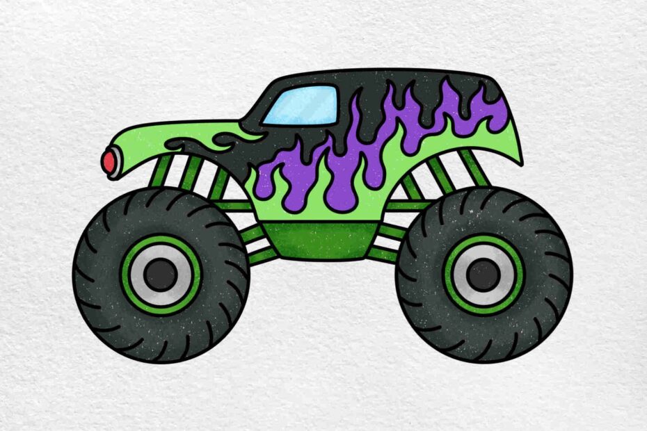 Draw A Monster Truck HelloArtsy