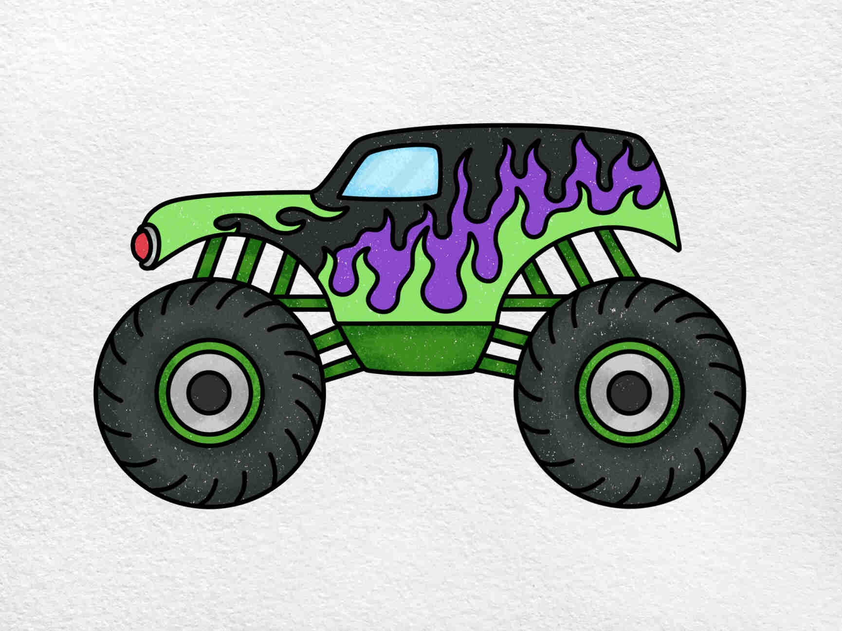 Draw A Monster Truck HelloArtsy