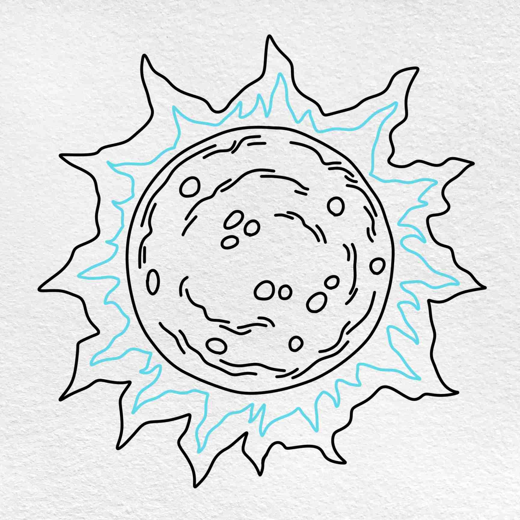 solar eclipse drawing