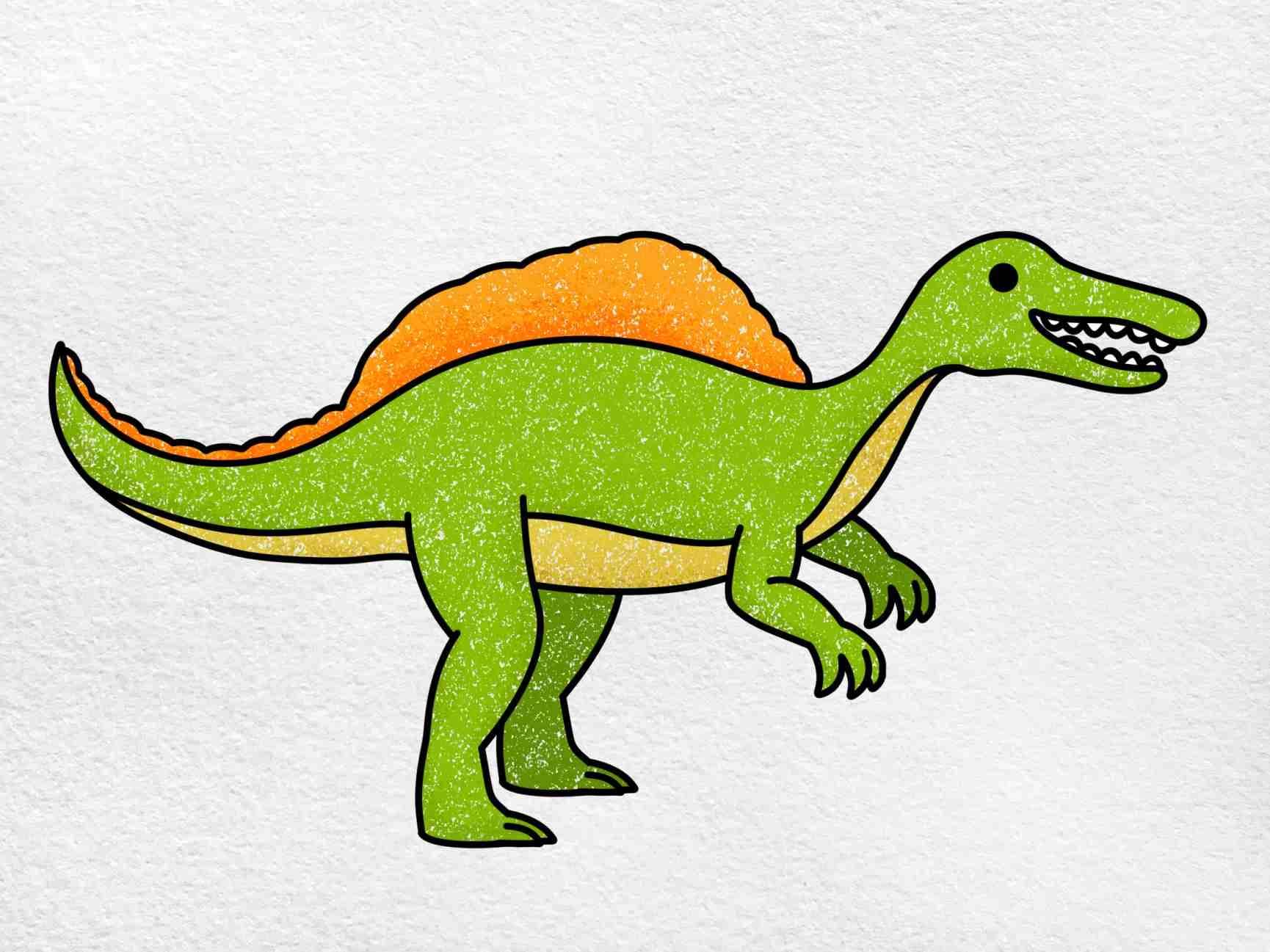 Draw A Spinosaurus HelloArtsy