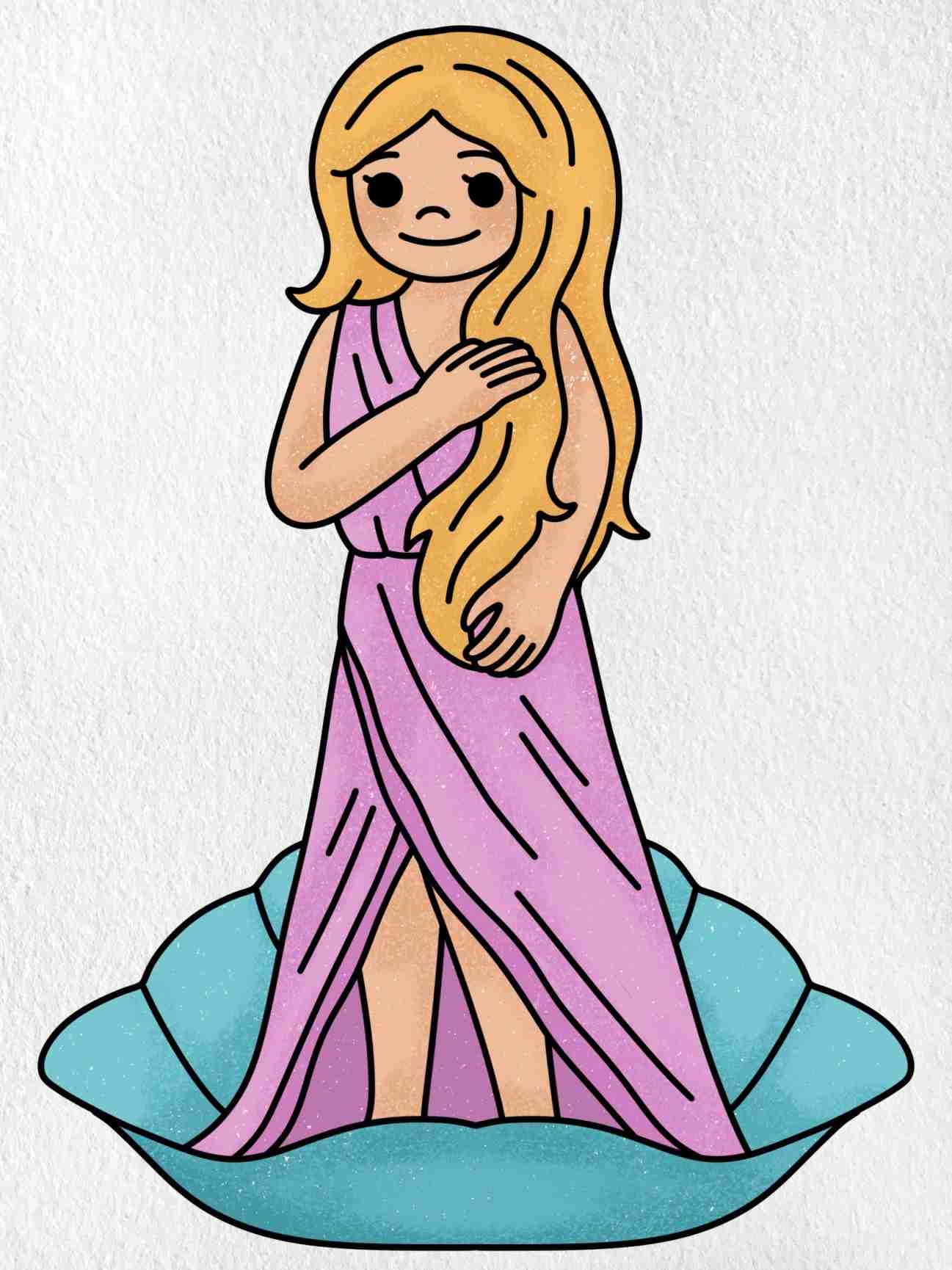 Draw Aphrodite HelloArtsy