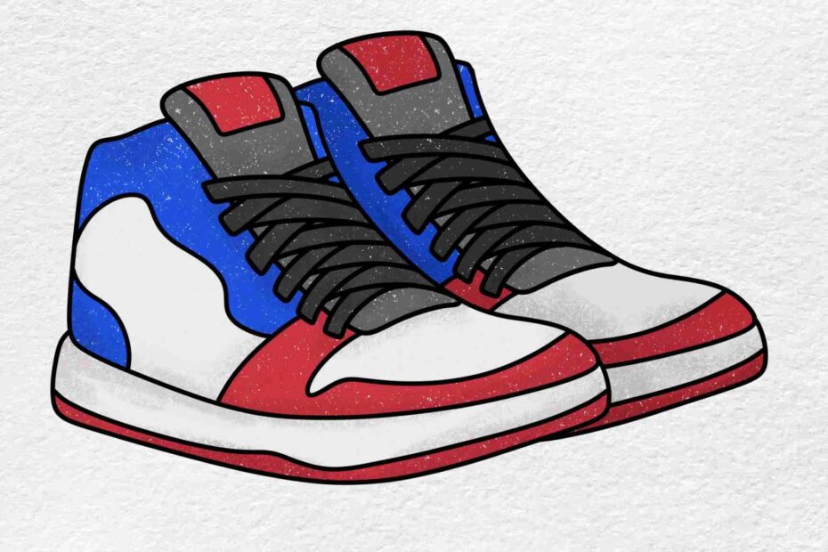 Draw Basketball Shoes HelloArtsy