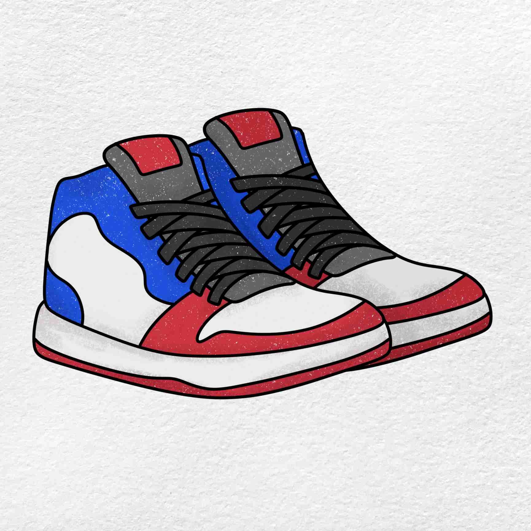 Draw Basketball Shoes HelloArtsy