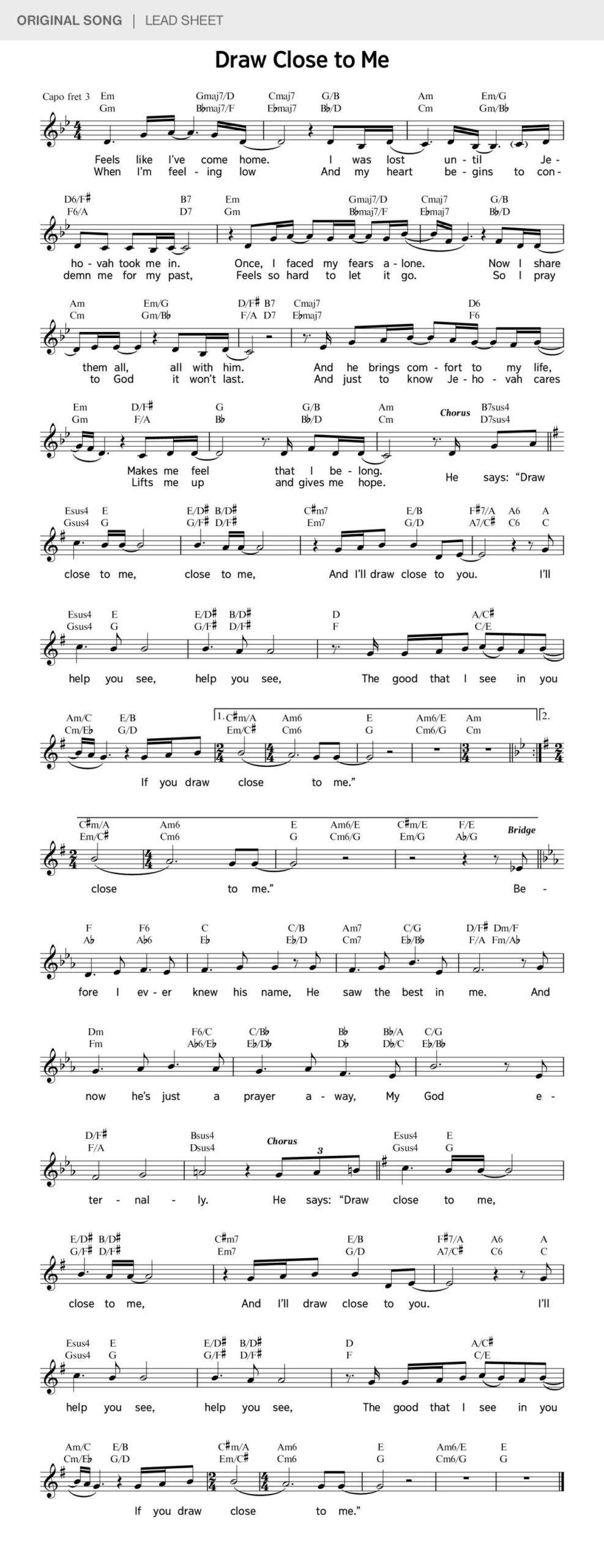 draw me close to you lyrics