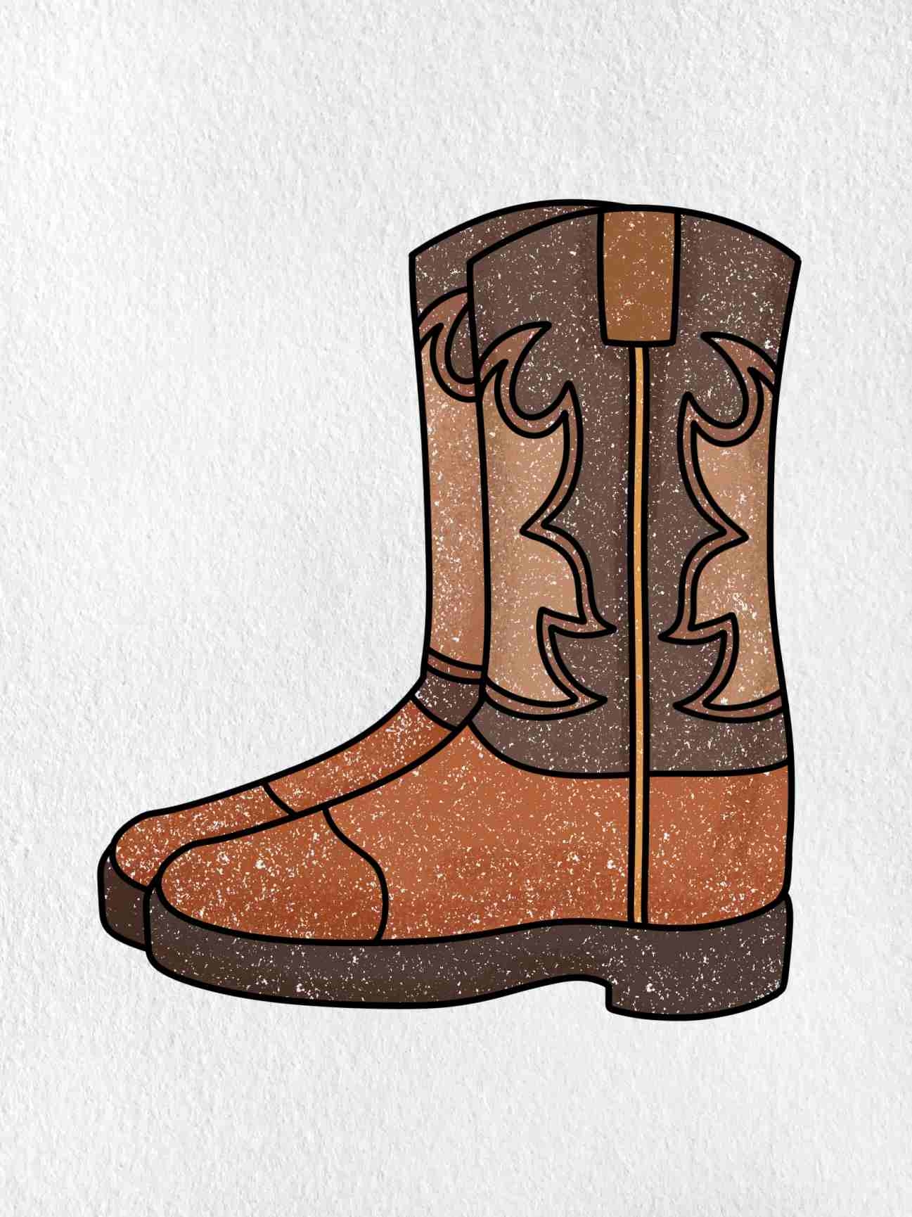 Draw Cowboy Boots HelloArtsy