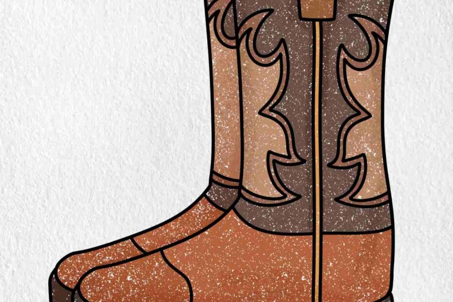 Draw Cowboy Boots HelloArtsy
