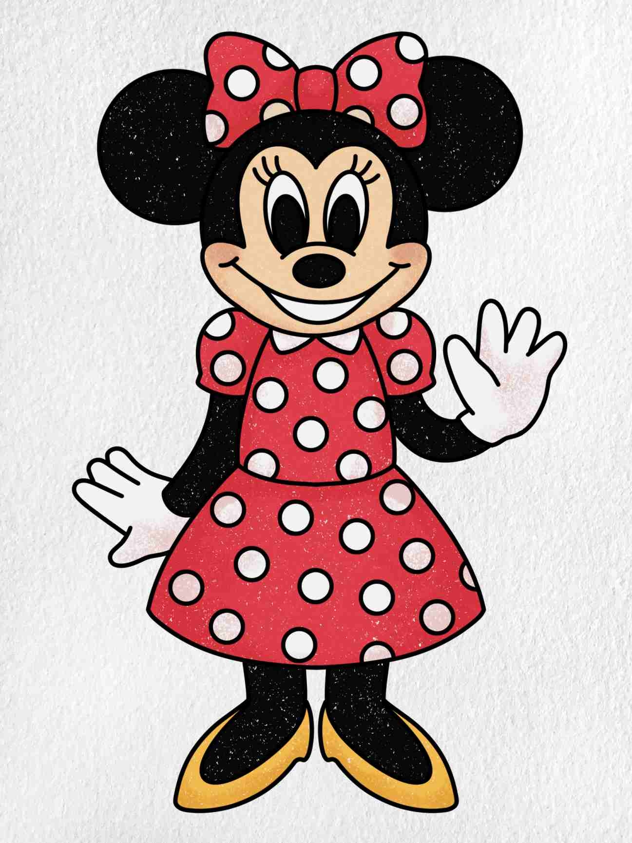 Draw Minnie Mouse HelloArtsy