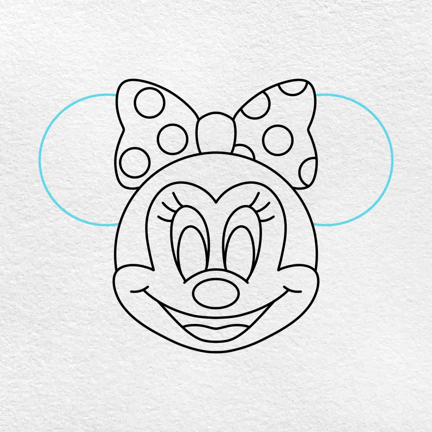 Draw Minnie Mouse s Face HelloArtsy
